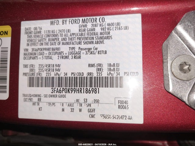 FORD FUSION TITANIUM - 9
