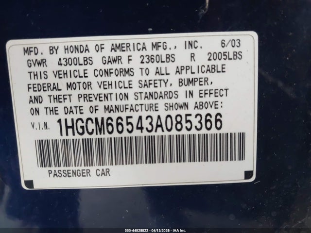 HONDA ACCORD 3.0 EX - 9