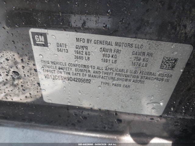 CHEVROLET SONIC LT AUTO - 9