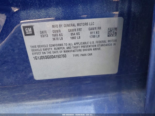 CHEVROLET SONIC LT MANUAL - 9