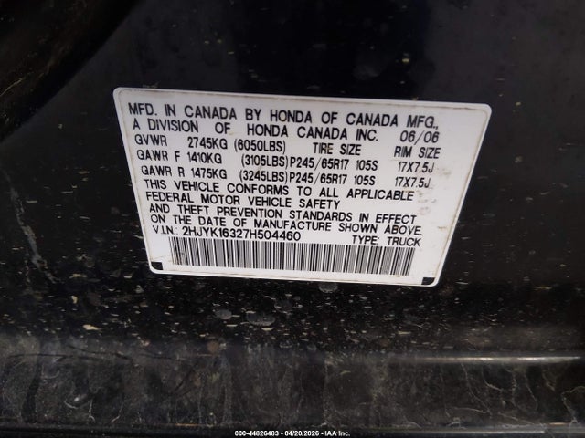 HONDA RIDGELINE - 9