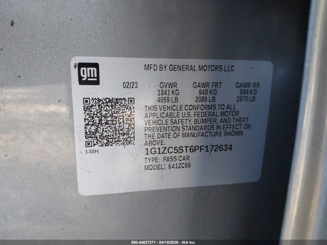 2023 CHEVROLET MALIBU FWD 1FL 9