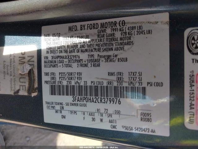 FORD FUSION SE - 9