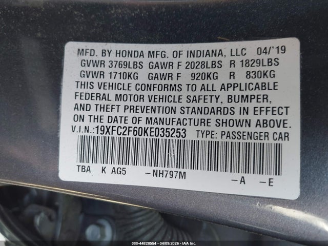 صورة 9 لـ 2019 Honda CIVIC LX