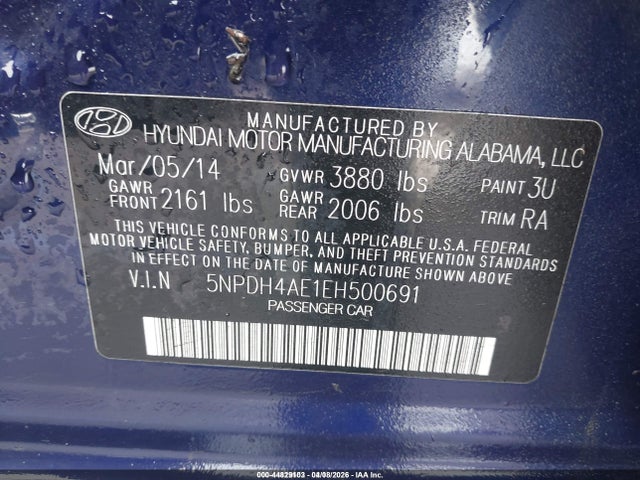 HYUNDAI ELANTRA LIMITED - 9