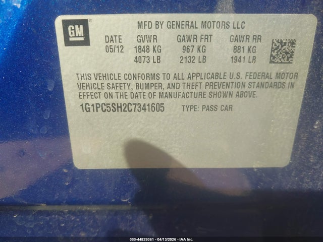 CHEVROLET CRUZE LS - 9