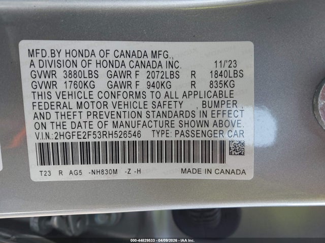 HONDA CIVIC SPORT - 9