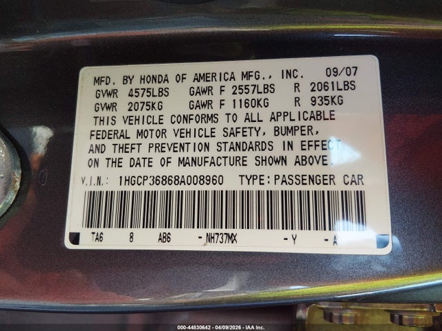 HONDA ACCORD 3.5 EX-L - 9