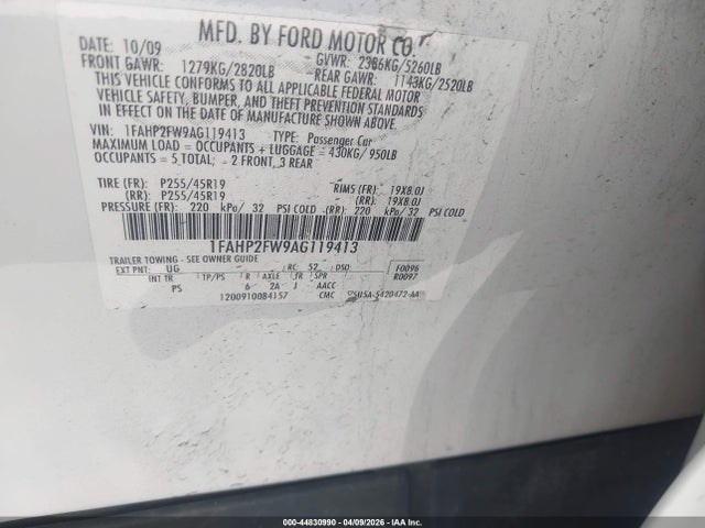 FORD TAURUS LIMITED - 9