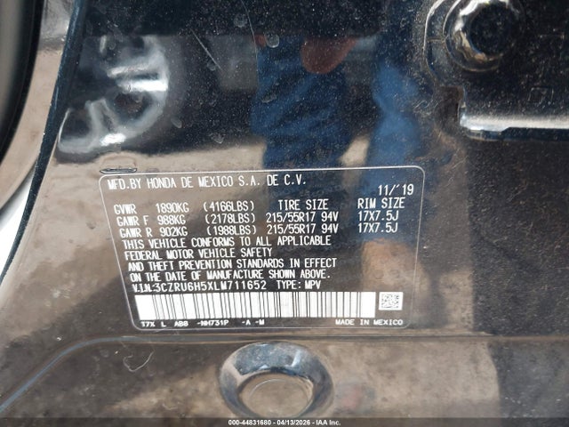 2020 HONDA HR-V AWD EX 9