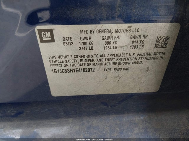 CHEVROLET SONIC LT - 9