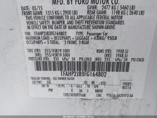 FORD TAURUS LIMITED - 9