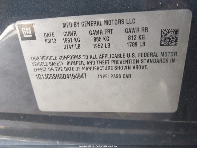 CHEVROLET SONIC LT AUTO - 9