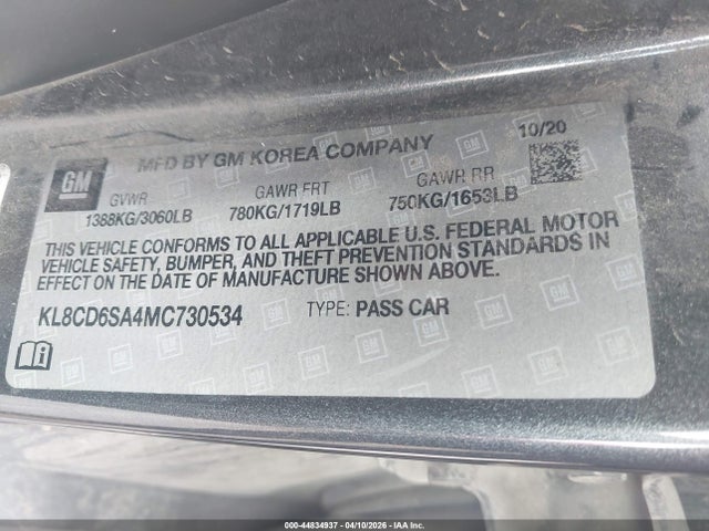 صورة 9 لـ 2021 Chevrolet SPARK FWD 1LT AUTOMATIC