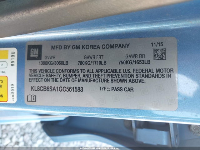 CHEVROLET SPARK LS CVT - 9