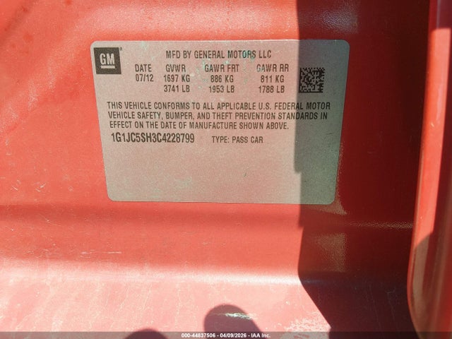 CHEVROLET SONIC 2LT - 9