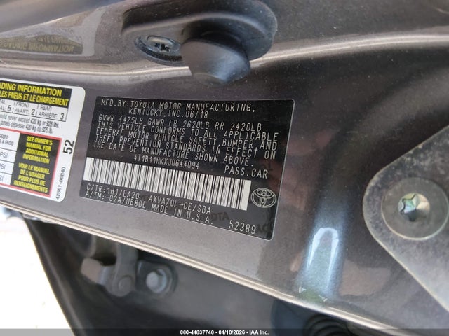 2018 Toyota CAMRY SE photo 9