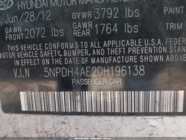 HYUNDAI ELANTRA LIMITED - 9