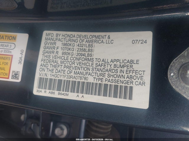 صورة 9 لـ 2024 Honda ACCORD EX