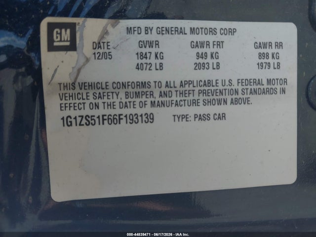 2006 Chevrolet MALIBU LS photo 9