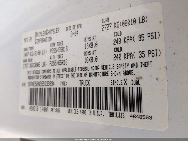 DODGE DAKOTA LARAMIE - 9