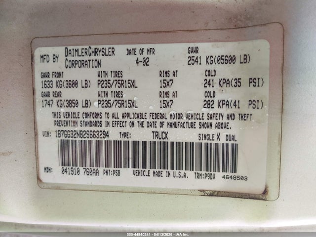 DODGE DAKOTA SPORT - 9