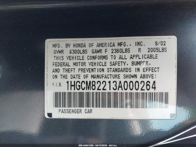 HONDA ACCORD 3.0 LX - 9