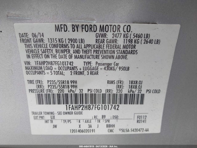 FORD TAURUS SEL - 9