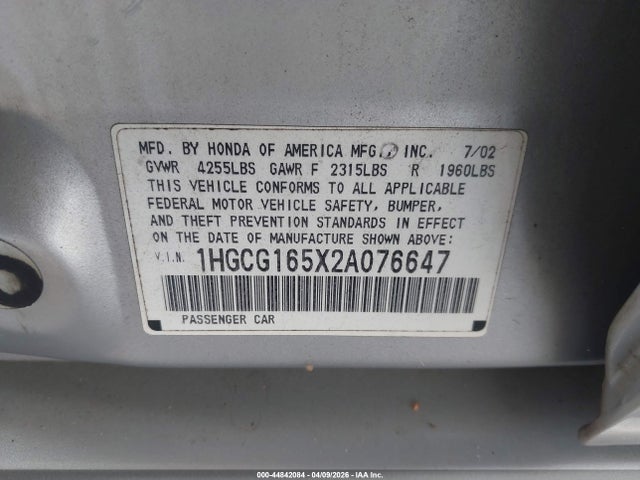 HONDA ACCORD 3.0 EX - 9