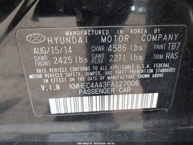 HYUNDAI SONATA HYBRID - 9