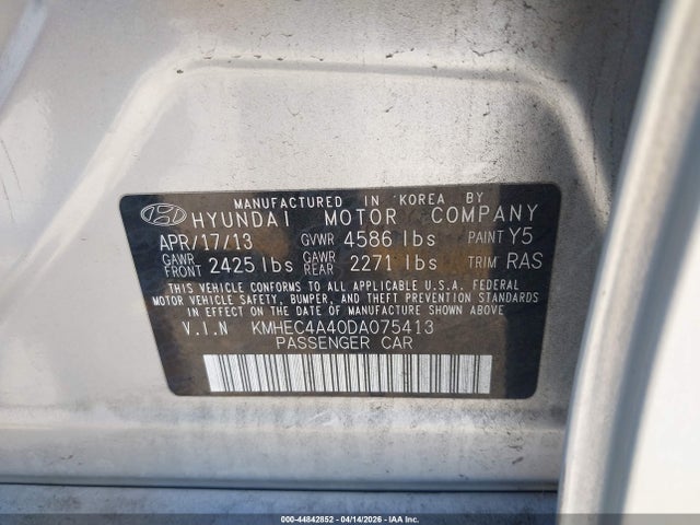 HYUNDAI SONATA HYBRID - 9