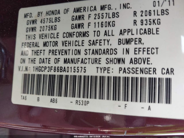 HONDA ACCORD 3.5 EX-L - 9