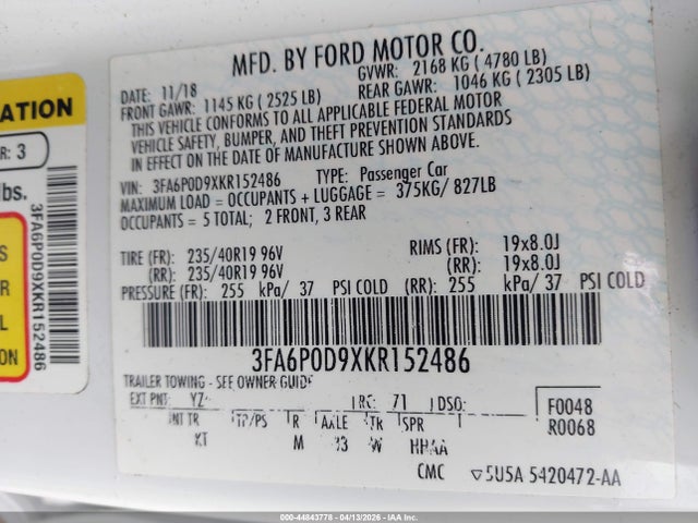 FORD FUSION TITANIUM - 9