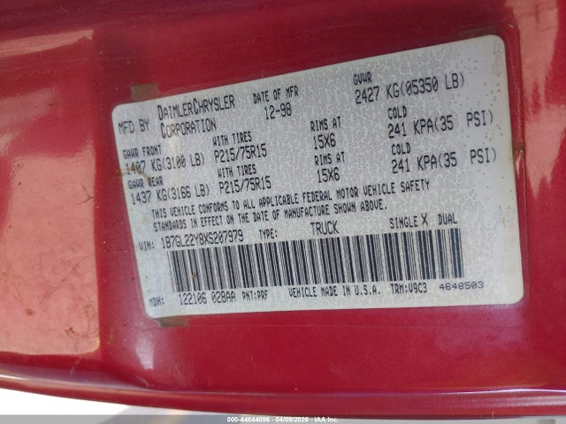 DODGE DAKOTA SLT/SPORT - 9