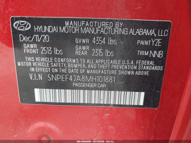 HYUNDAI SONATA SEL - 9