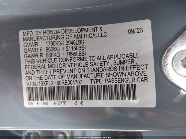 2024 Honda CIVIC SPORT 照片 9