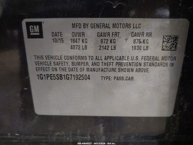 CHEVROLET CRUZE LIMITED 1LT AUTO - 9