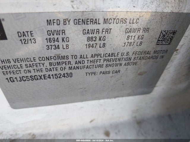 CHEVROLET SONIC LT AUTO - 9