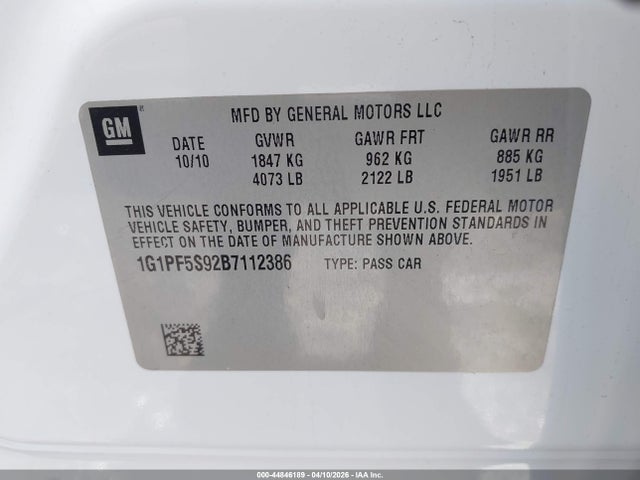 CHEVROLET CRUZE 1LT - 9