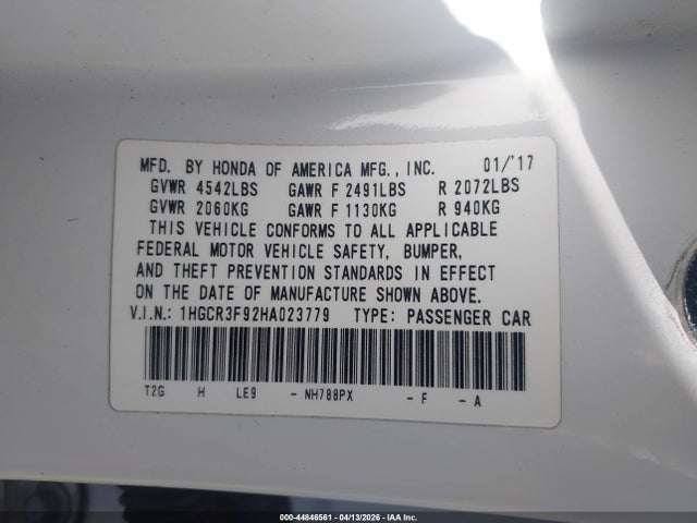 HONDA ACCORD TOURING V6 - 9