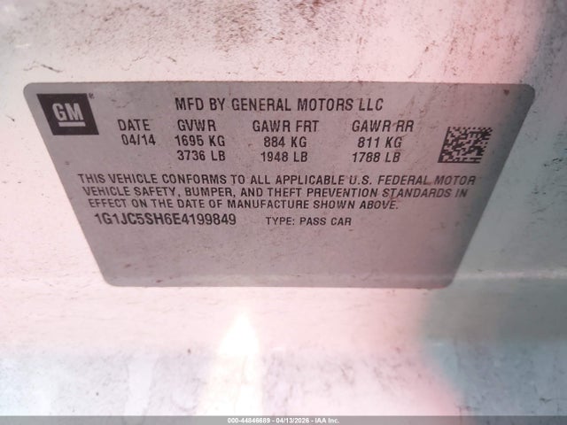 CHEVROLET SONIC LT AUTO - 9