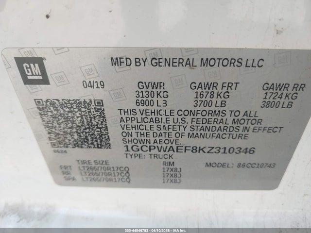 CHEVROLET SILVERADO 1500 WORK TRUCK - 9