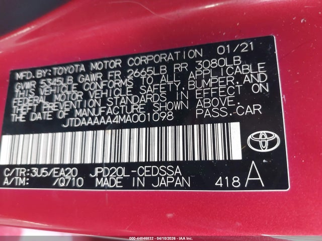 2021 Toyota MIRAI XLE 照片 9