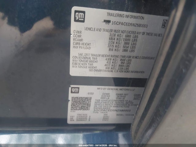 CHEVROLET SILVERADO 1500 2WD SHORT BED LT - 9