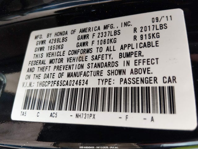 HONDA ACCORD 2.4 SE - 9