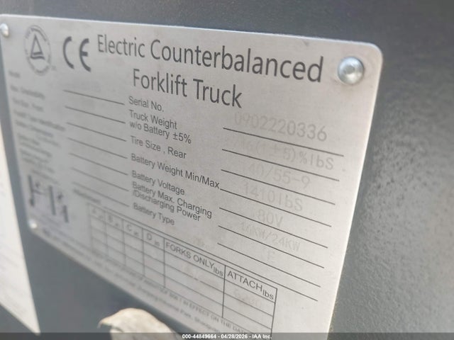 2023 BYD ELECTRIC FORKLIFT 9