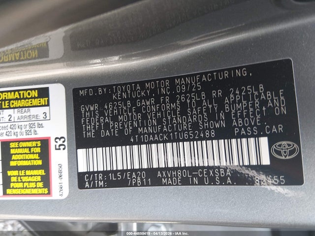 2026 Toyota CAMRY SE 照片 9