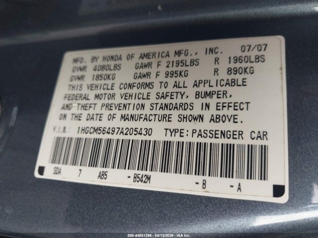 HONDA ACCORD 2.4 LX - 9