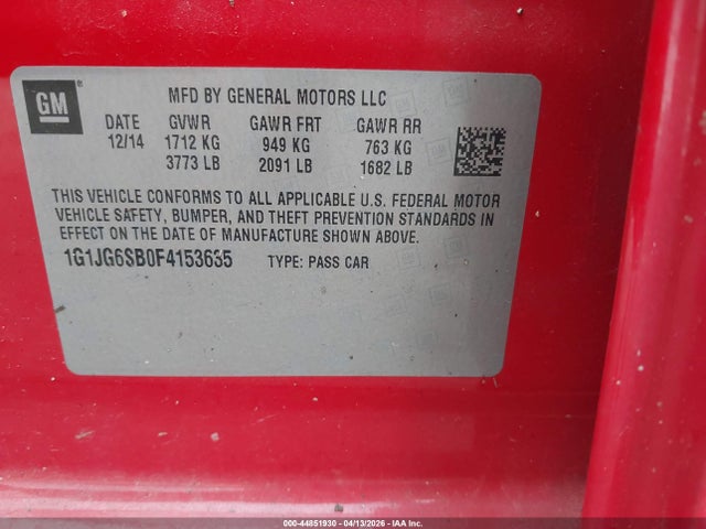 CHEVROLET SONIC RS AUTO - 9