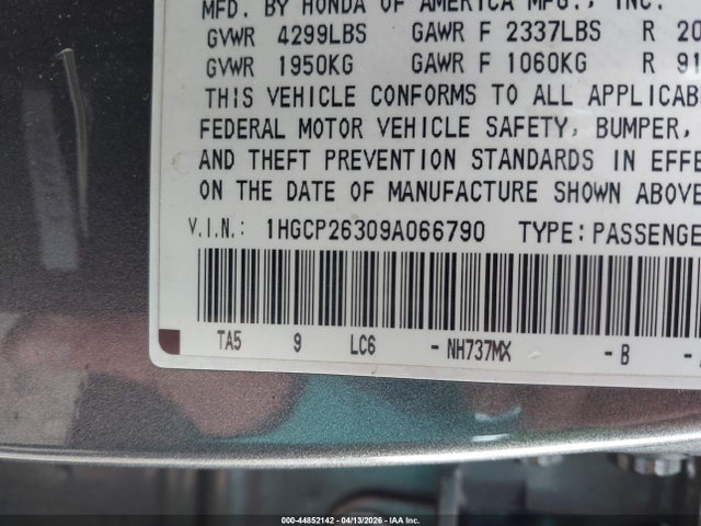 HONDA ACCORD 2.4 LX - 9